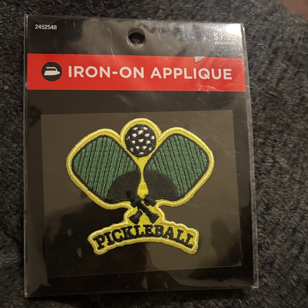 Pickleball Iron-On Patch
